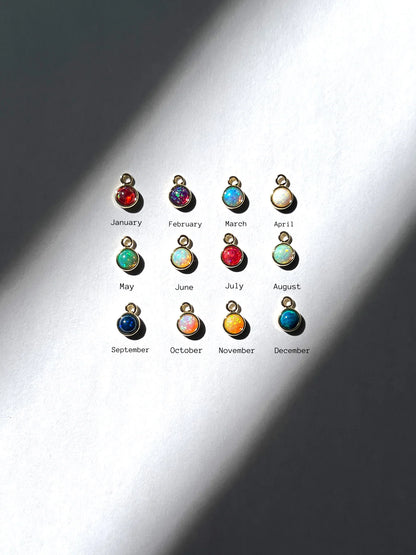 Circulled Birthstone Necklace