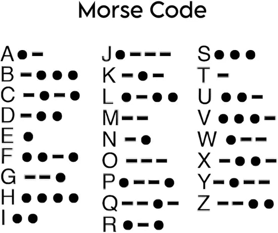 Morse Code Name Necklace