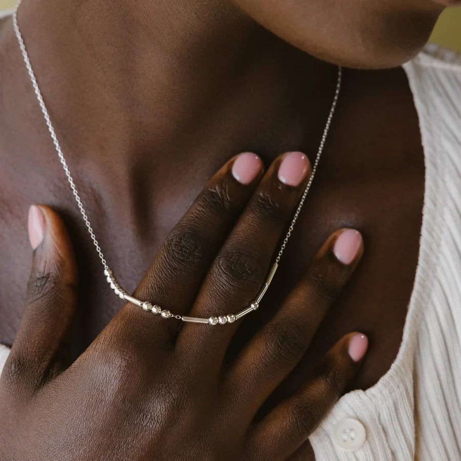 Morse Code Name Necklace